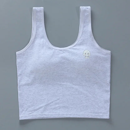 Girls Vest Long Cotton Children Tube Top Puberty Girls Bra Summer Wear Student Suspender Underwear Girl Underwear