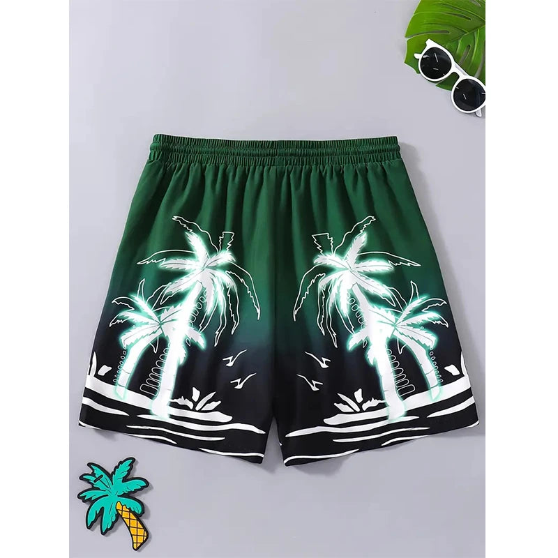Men's beach pants for street casual wear 3D printed short pants for summer breathable beach swimming pants for fitness shorts