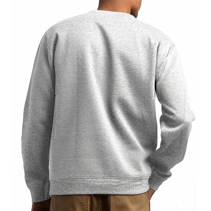 Basic Crewneck Sweatshirts for Men Women Spring Fall Warm Comfy Fleece Lined Pullover Tops Athletic Casual Loose Fit Sweaters