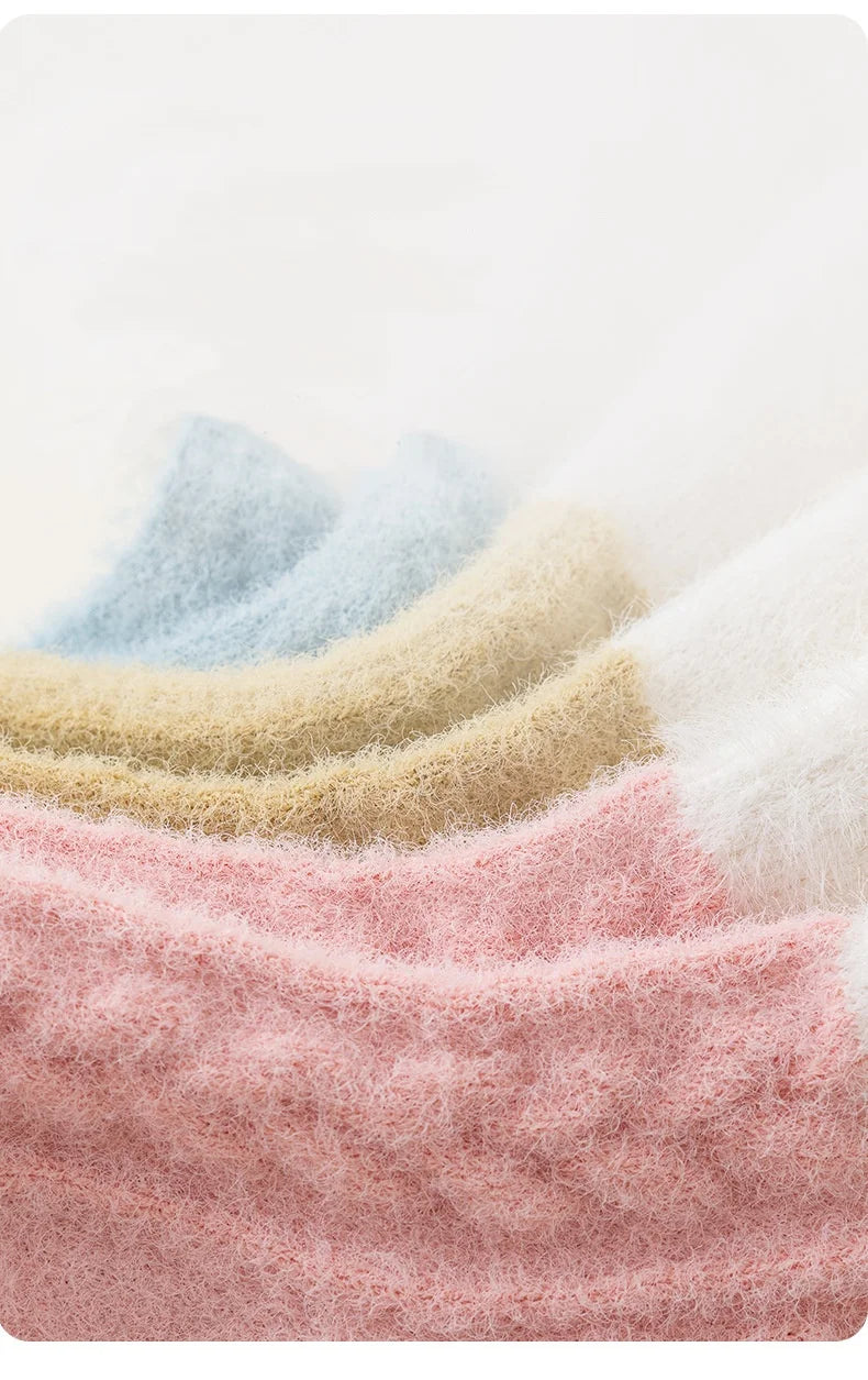 Newborn Baby Socks For Girls Boys Winter Warm Thick Cartoon Infant Toddler Sock Outdoors Warm Children's Floor Socks 0-5Years