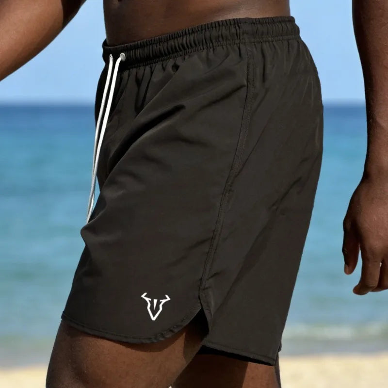 Men's beach shorts, quick drying, breathable, beach vacation, swimming shorts