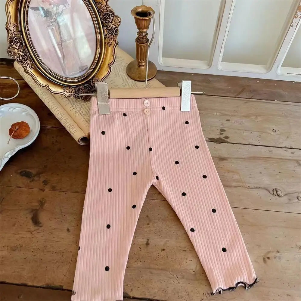 New Girls' Pajamas Homewear Children's Long-Sleeved Ice-Silk Pajamas Two-Piece Wood Earring Set Air-Conditioning Suit Suit