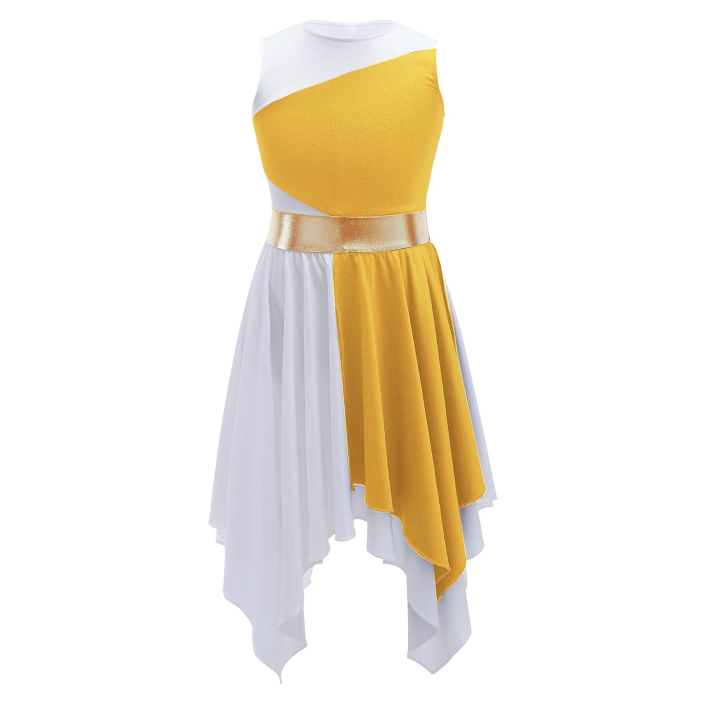 Girls Lyrical Dance Dress Kid Celebration of Spirit Church Dress Children Dancewear Stage Performance Wordhip Liturgical Costume