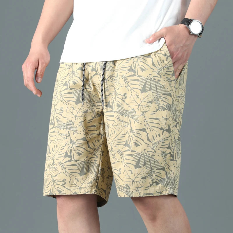Men's Beach Shorts Streetwear Casual Cotton Workwear Pants Men Summer Breathable Fitness Knee Shorts Sports Shorts Sweatwear 6XL