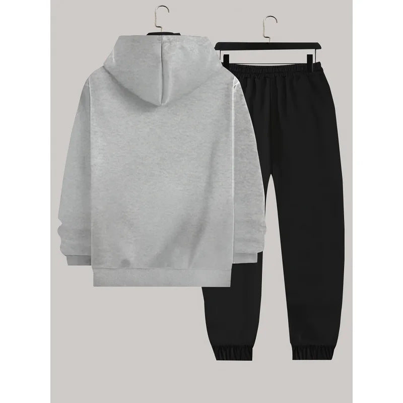 Men'S Sports Suit - Fashionable Long-Sleeved Hoodie And Casual Jogger Pants Very Suitable For Spring/Autumn Outdoor Activities