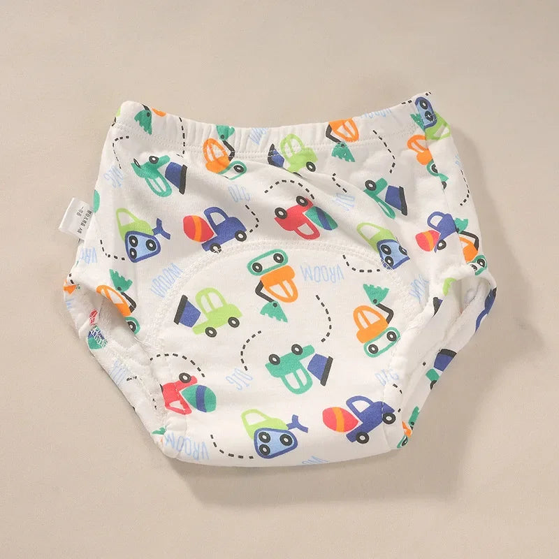 Baby Waterproof Reusable Training Pants Cute Cotton Baby Diaper Infant Shorts Nappies Panties Nappy Changing Underwear Cloth New