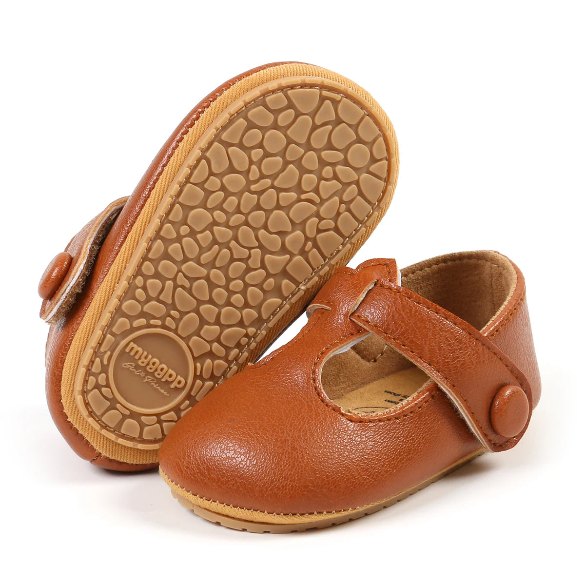 Baby Boys Girls Shoes Infant Leather Rubber Sole Anti-slip Toddler First Walkers Crib Shoes Newborn Girl Princess