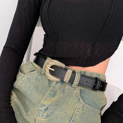 Bling Sequin Belts For Women Girl Fashion PU Leather Belts Western Cowboy Y2K Retro Jeans Skirt Decor Waistband