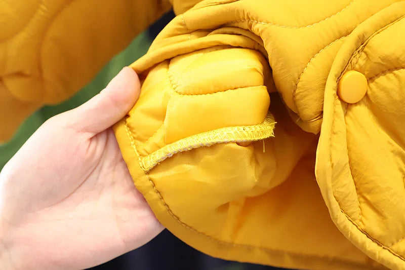 Baby Boys Clothes Full Sleeve Solid Parkas Pants 2pcs/set Toddler Costume Infant Jacket Kids Sportswear Girl Solid Casual Warm