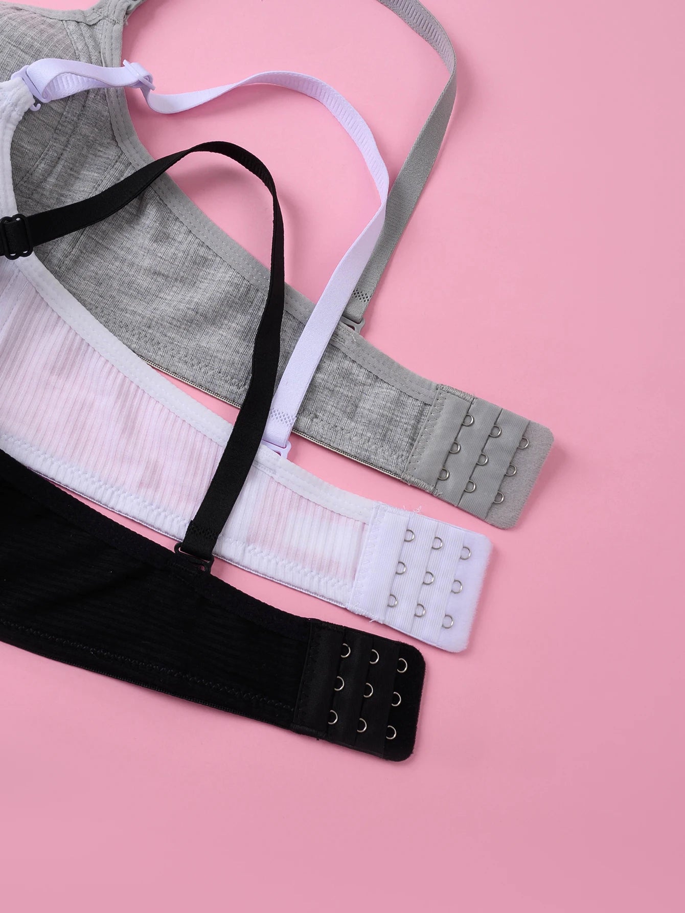 3 pcs underwear for teenage girls, wireless bras, bras for developing periods, anti-sagging comfortable bras, adjustabl