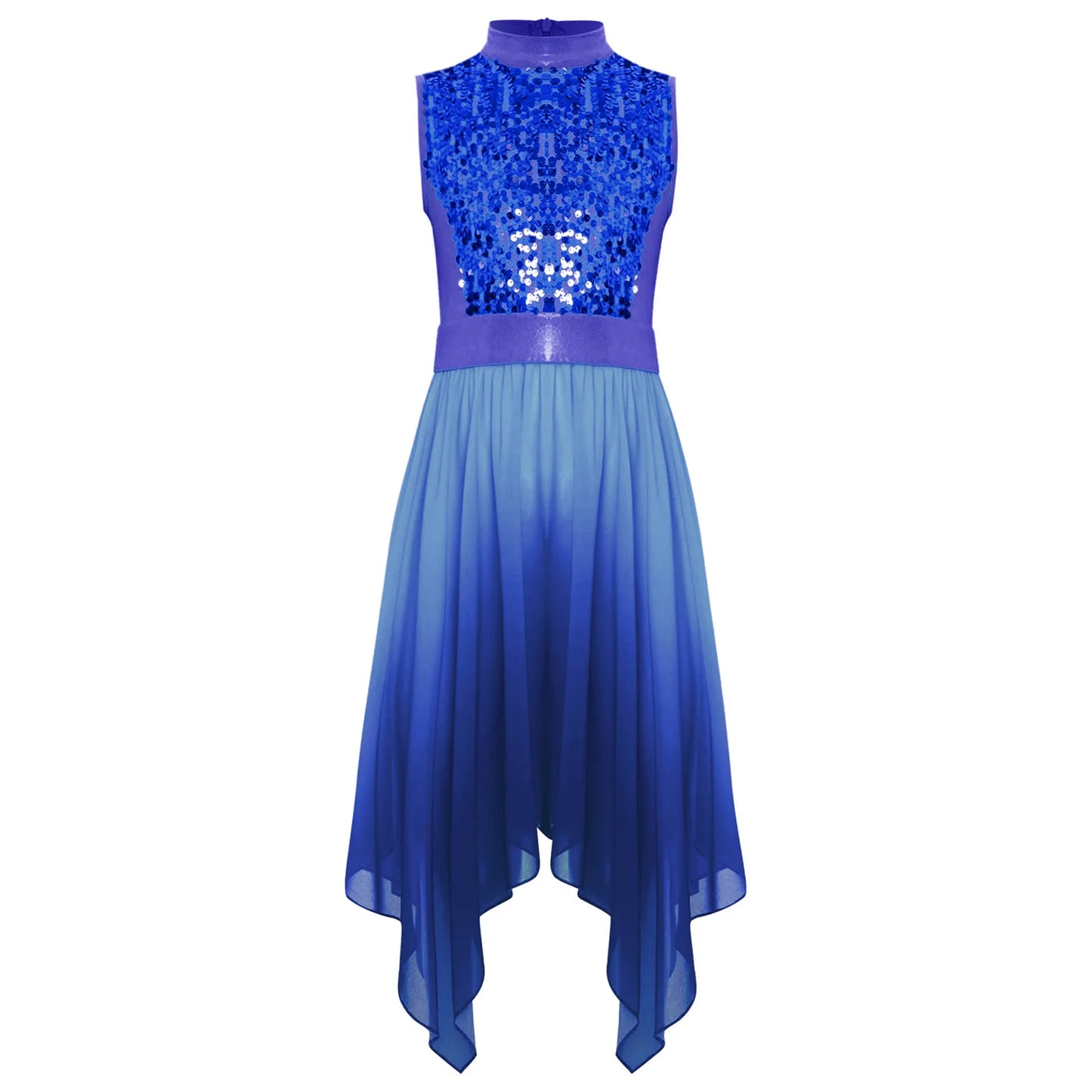 Girls Lyrical Dance Dress Kid Celebration of Spirit Church Dress Children Dancewear Stage Performance Wordhip Liturgical Costume
