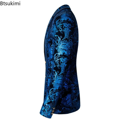 2026 Men's Suit Two Piece Sets Single-breasted Blazer Jackets and Pants Wedding Suits for Men Party Banquet Tuxedo Dress Outfits
