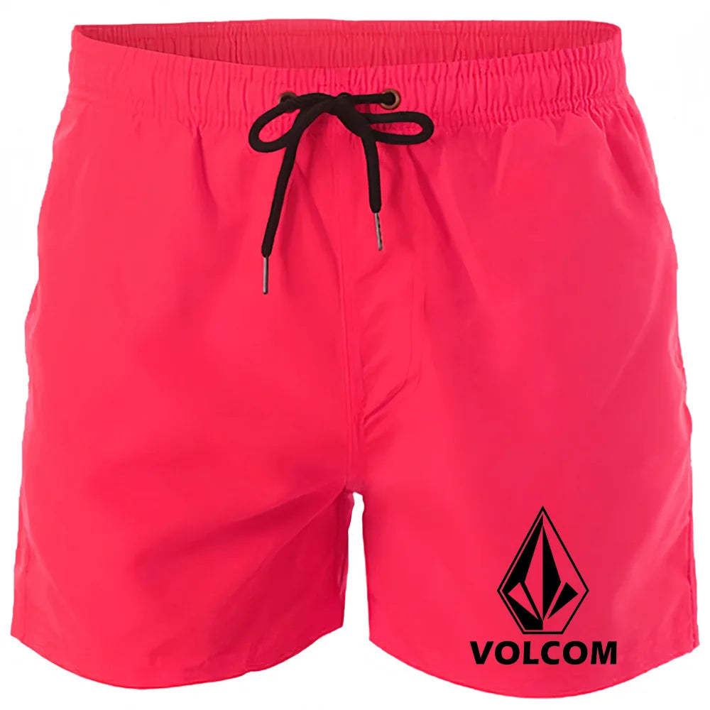 Men's Beach Shorts Swimwear Drawstring with Mesh Lining Male Swimming Trunks Quick drying Swimsuit Mens Swim Briefs Surf Shorts