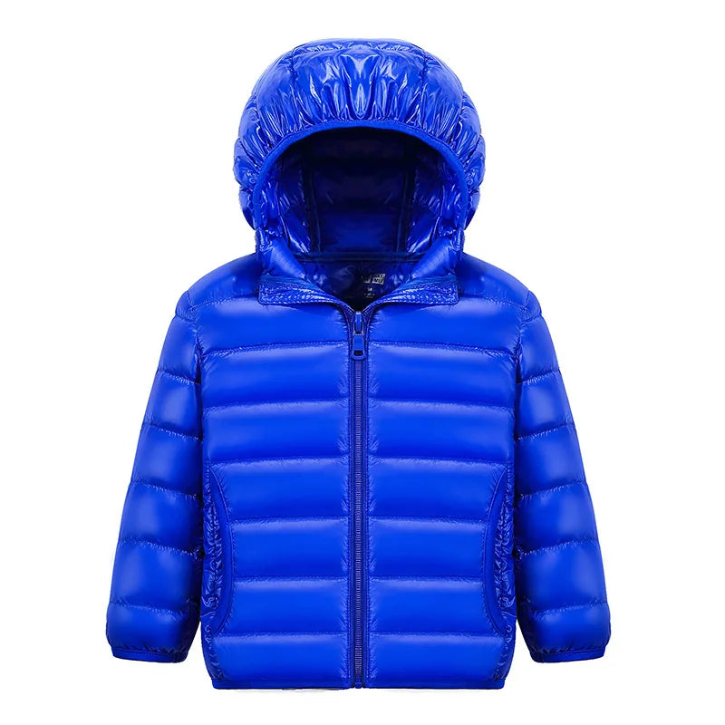 Girls Down Jacket Fashion Children Winter Coat Kids Ultra Light Winter Jackets for Girls Portable Hooded Down Coats for Teenage