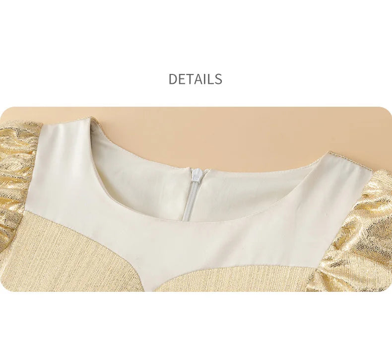 Teen Girls Champagne Golden Evening Party Dress Princess Kids Wedding Dress Little Fairy Children Formal Gown Photograph Wear