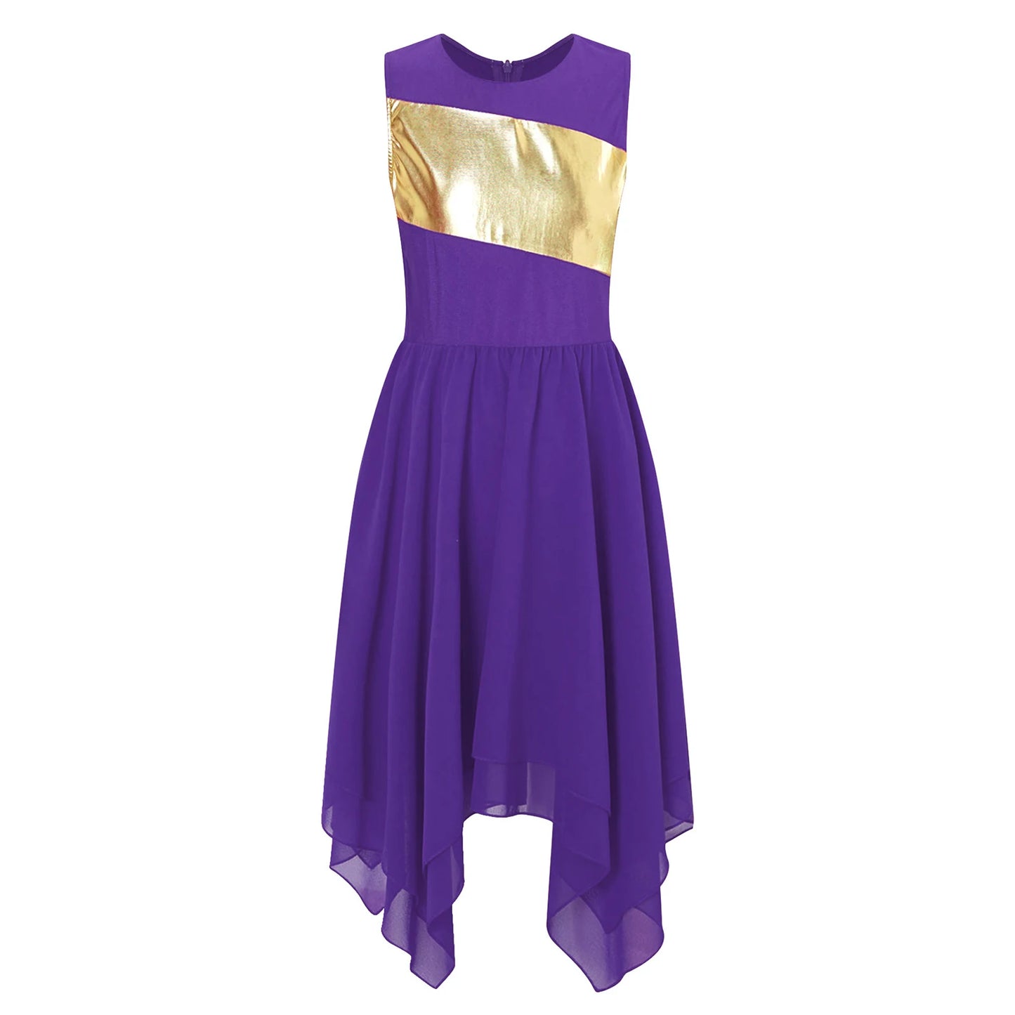 Girls Lyrical Dance Dress Kid Celebration of Spirit Church Dress Children Dancewear Stage Performance Wordhip Liturgical Costume