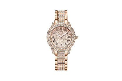 Women's Watches Fashion Original Quartz Wrist Watch for Ladies Roman Dial Dazzling Diamond Waterproof Luminous Luxury New