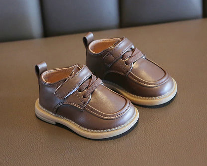 Baby Shoe 2023 Spring New British Style Leather Shoe for Boy Girl Soft Bottom Anti-slip Comfortable Shoe First Walkers Kids Shoe