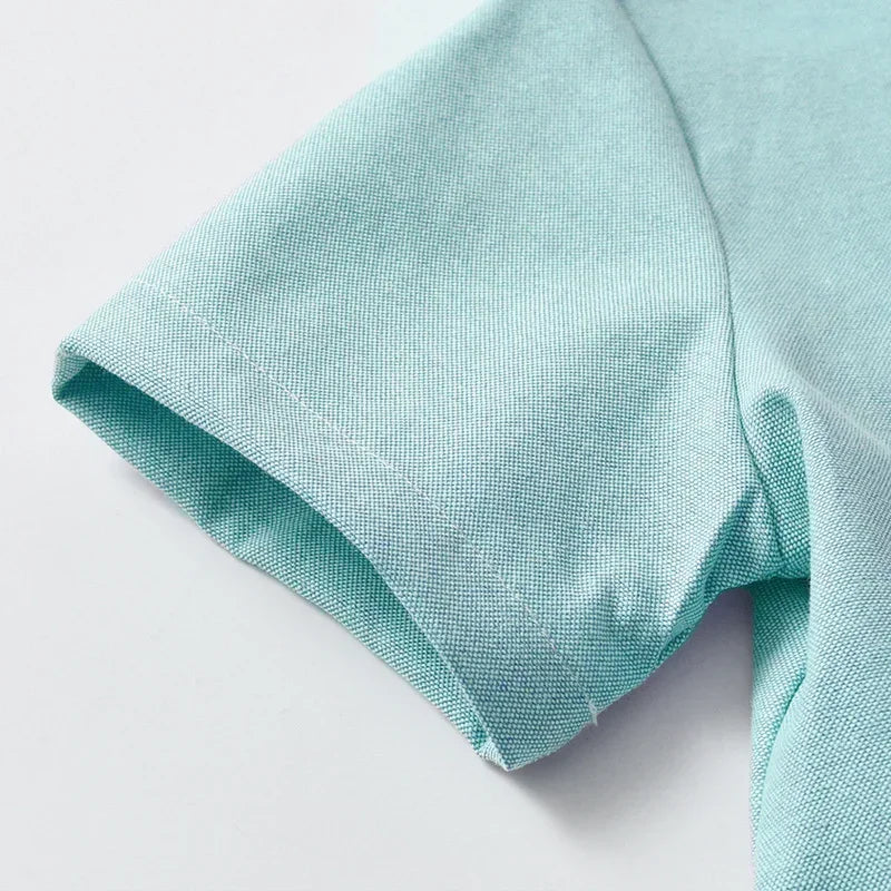 New Children Boys Gentleman Shirts Kids Short Sleeve Casual Tops Infant Toddler Girls Blouse Formal Clothing Summer Clothes
