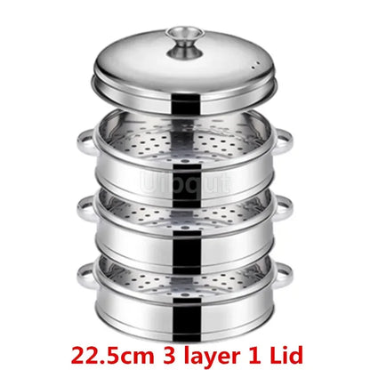 Stainless Steel Pot Steamer Rice Cooker Food Steaming Grid with Double Ear Drain Basket Kitchen Cooking bamboo steamer cooker