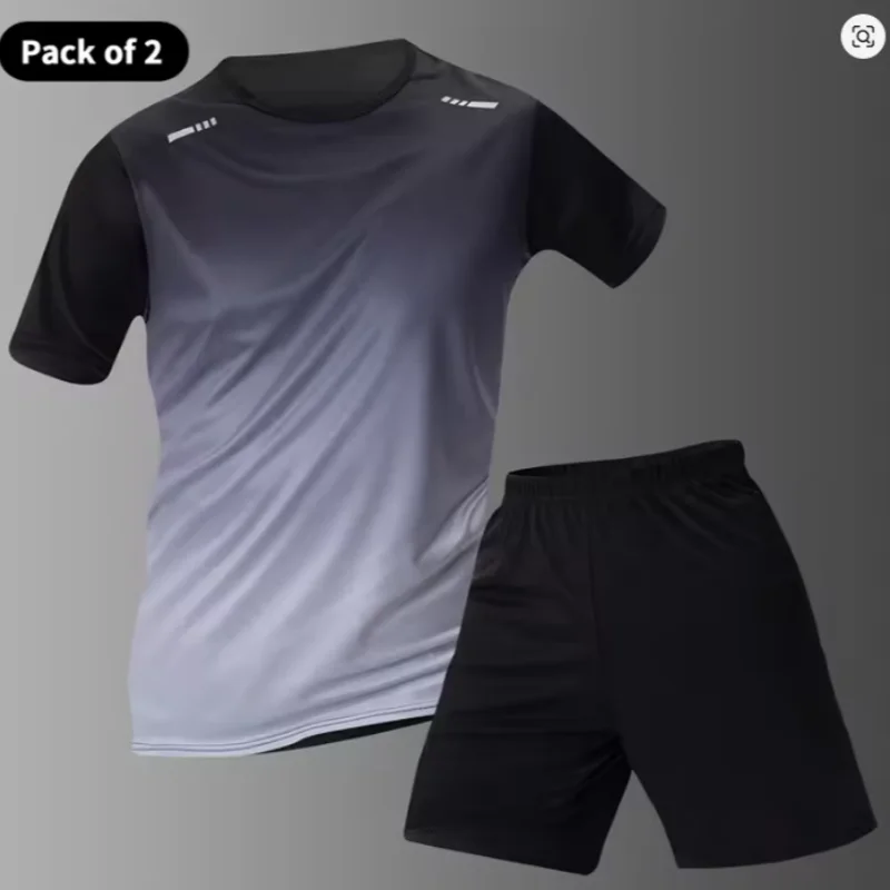 Men's casual suits, outdoor activity running suits, travel sportswear sets, park and beach outings, quick-drying and lightweight
