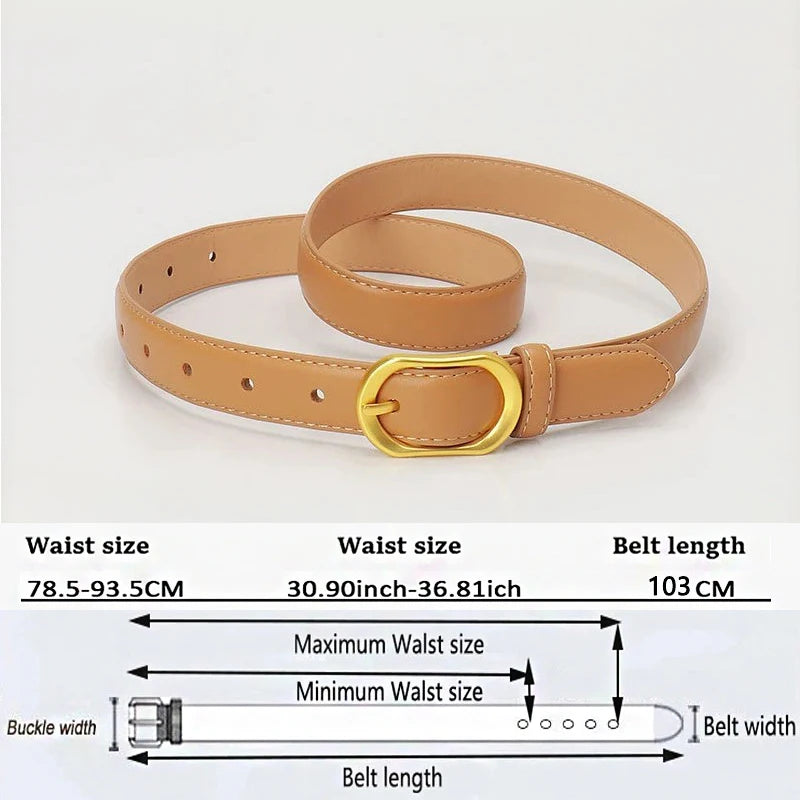 Belt for Women Designer Belts Casusl Fashion Lady Belt Black Brown White Belts for Jeans Strap for Dresses Women's Trousers Belt