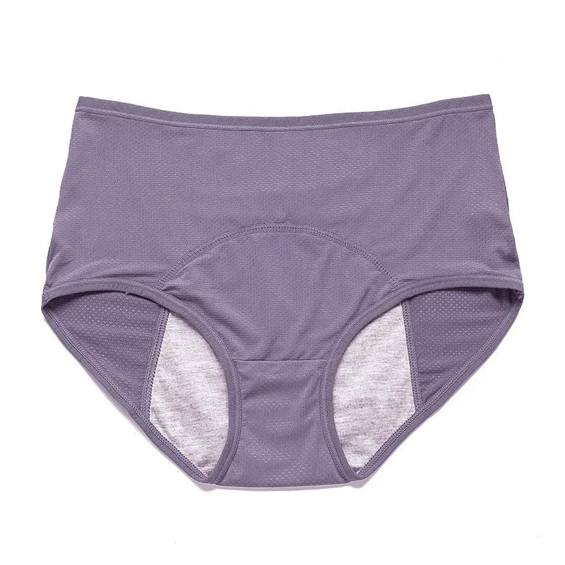 Period Underwear for Women 4 Layer Leakproof Cotton Panties Postpartum Menstrual Overnight Absorbent Underwear Seamless Moisture