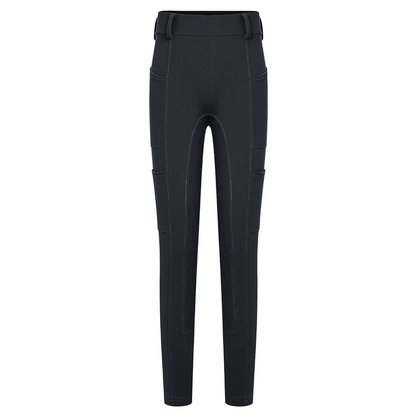 Girls Boys Riding Pants Golf Workout Clothes Sportswear Anti-slip Full Seat Equestrian Breeches Leggings with Multiple Pockets