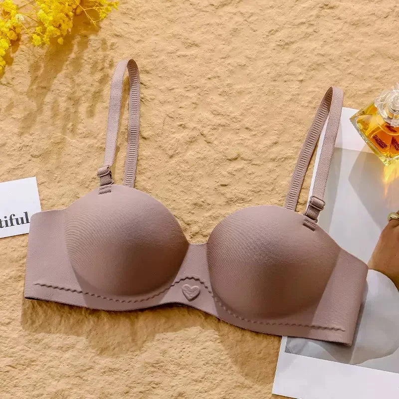 New One-piece Traceless Underwear for Girls with Small Breasts That Look Big and Gather To Prevent Sagging Bra for Women