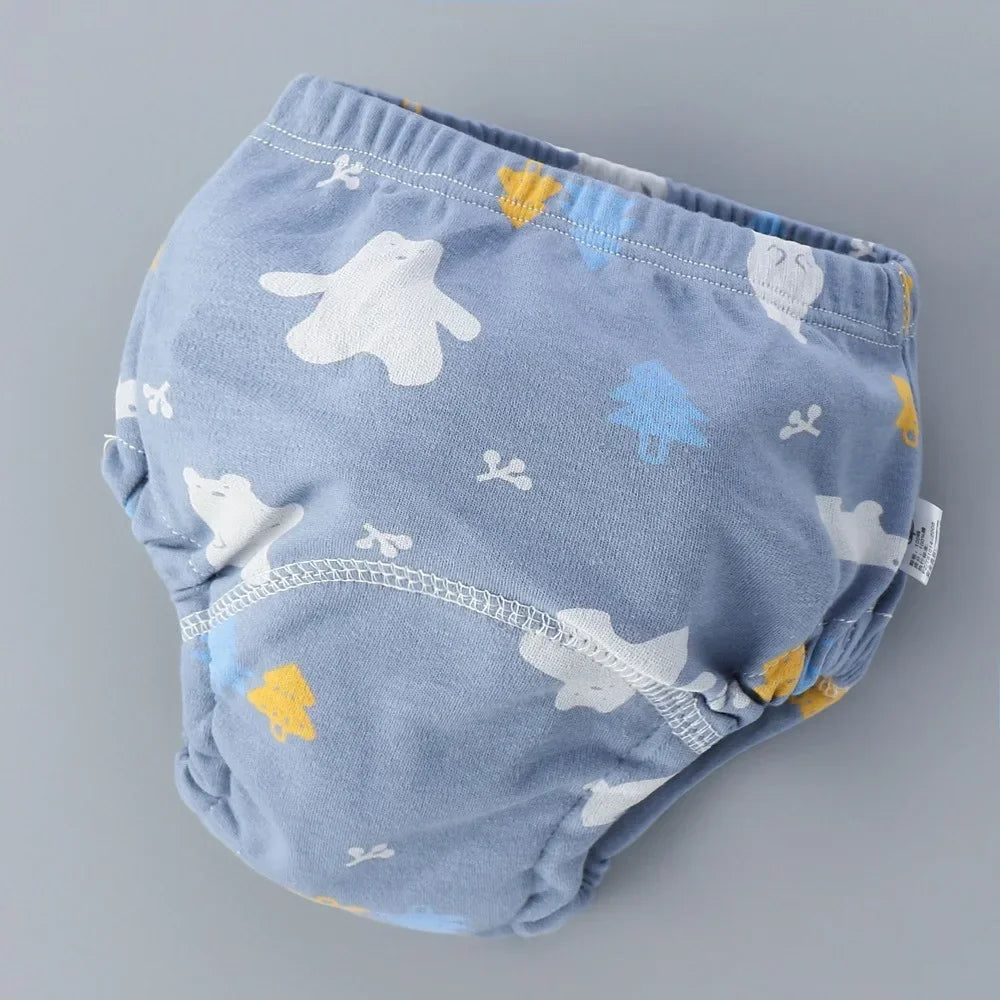 Baby Training Pants Cotton Cloth 6 Layers Cloth Baby Diapers Breathable Reusable Washable Children Underwear Cloth Diapers