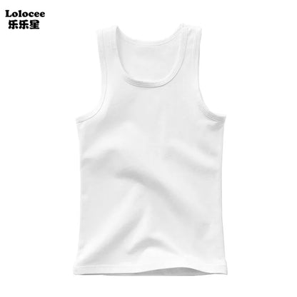 Girls Perfume Floral Singlet Cotton Underwear Summer Children Pink Tank Tops Toddler Kids Sleeveless T-shirt