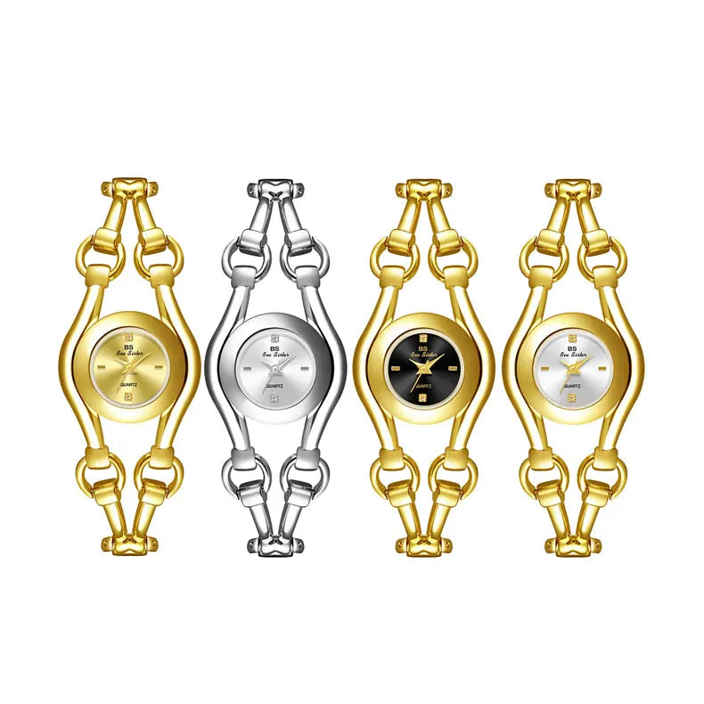 Fashion Luxury Watches For Woman 2025 New Luxury Golden Vintage Women's Wristwatches Ladies Dress Quartz Clock Relogio Feminino