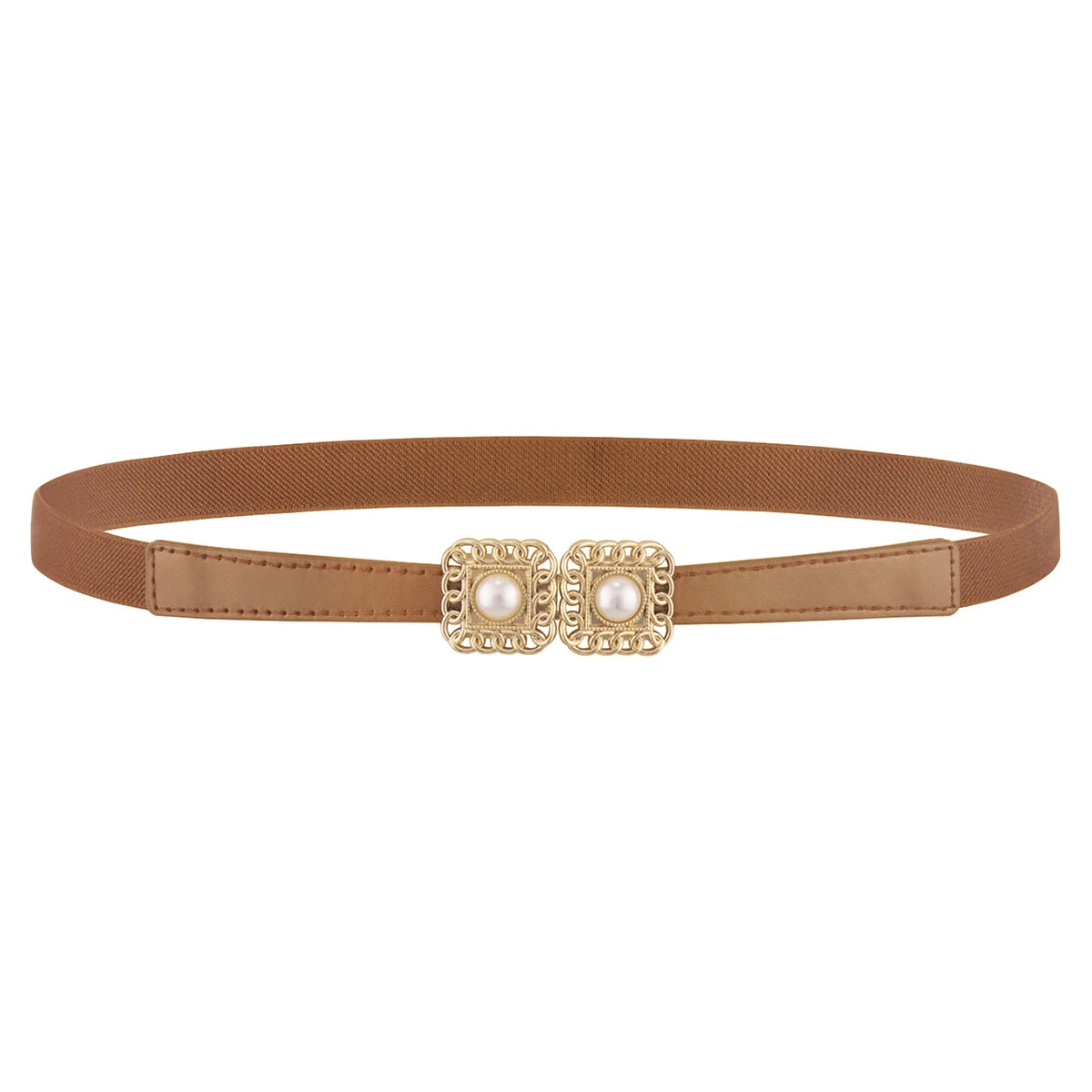 SISHION Summer Fashion Women Belts SH024 PU Leather Thin Elastic Waist Belt Slim Waistband Black Camel Coffee Plus Size