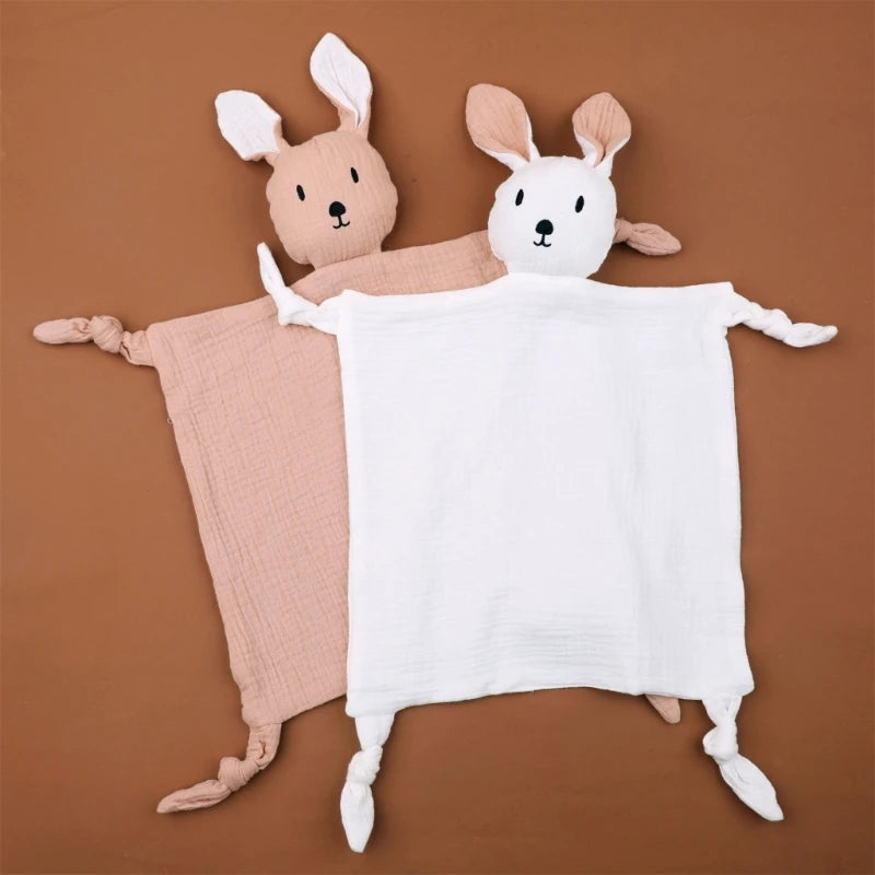 Stuffed Goose Baby Towel Cotton Baby Sleeping Cuddling Security Blanket Newborn Soothe Appease Towel Kids Face Towel Washcloth