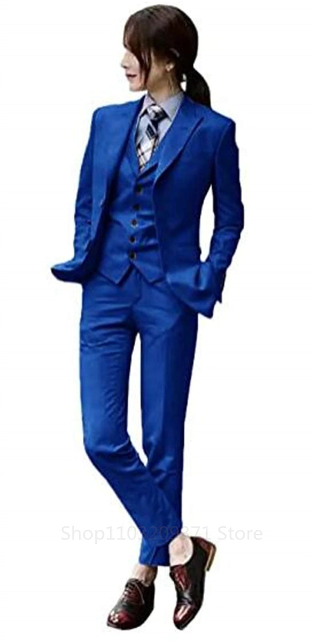Women's Suits Three Piece Suits Business Plus Size Workwear Jackets Vests Pants Custom Sizes Ladies Groom Tuxedo Office Set