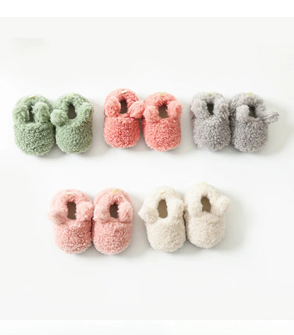 Baby Shoes Winter Baby Boy Girl Booties Fluff Soft Toddler Shoes First Lamb Cashmere Anti-Slip Warm Newborn Infant Crib Shoes