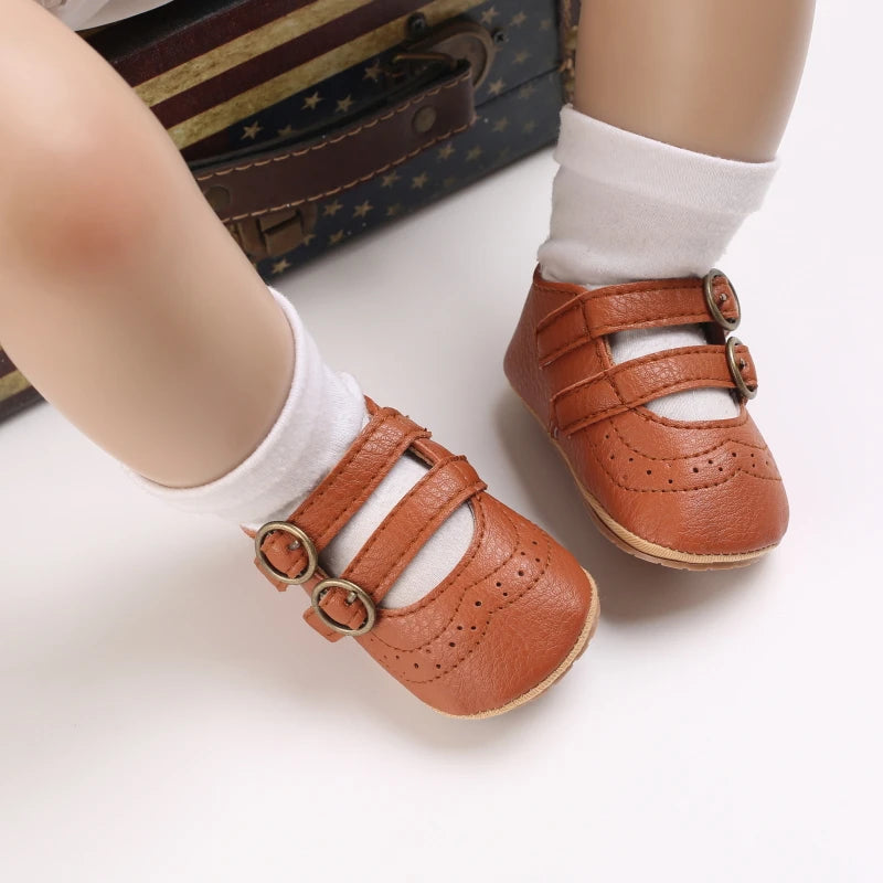 New Baby Girl Shoes Fashion Flower Flats Non-slip Newborn Toddler First Walkers Formal Sandals