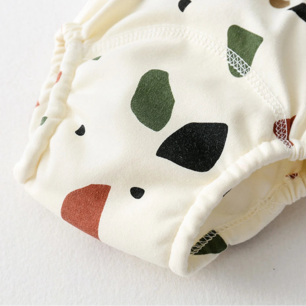 10 Pcs Reusable Baby Training Pants Washable Kids Cloth Diaper Nappies Changing Underwear Infant Toddler Potty Training Panties