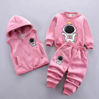 Newborn Baby Boys Clothes 2023 Autumn Baby Girls Clothes Hoodie+Pant Outfit Kids Costume Suit Infant Clothing For Baby Warm Sets