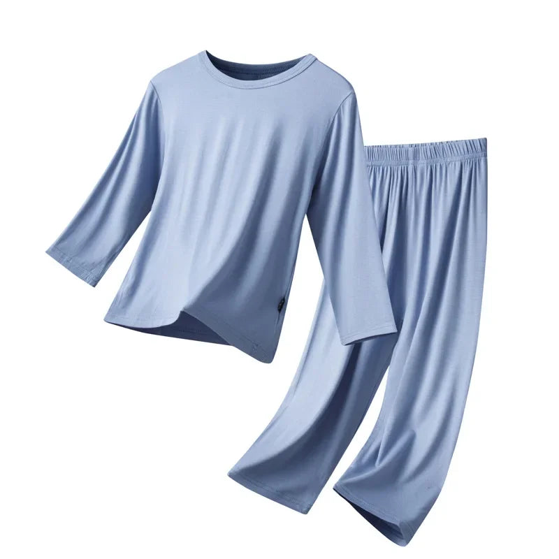 Kids Pajamas Set Loungewear Soft Cotton Children Boys Girls Baby Spring Autumn Long Sleeve Home Sleepwear Set 2-15Y ropa de niña