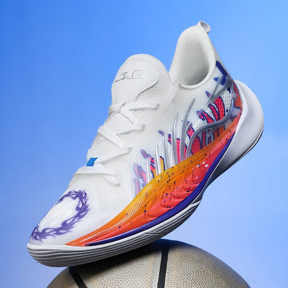 High Top Basketball Shoes For Teen Boys Anti Slip Breathable Cushioned Sneakers Men Student Training Outdoor Sports Footwear