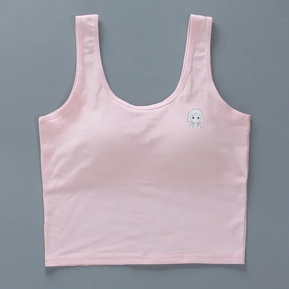 Girls Vest Long Cotton Children Tube Top Puberty Girls Bra Summer Wear Student Suspender Underwear Girl Underwear