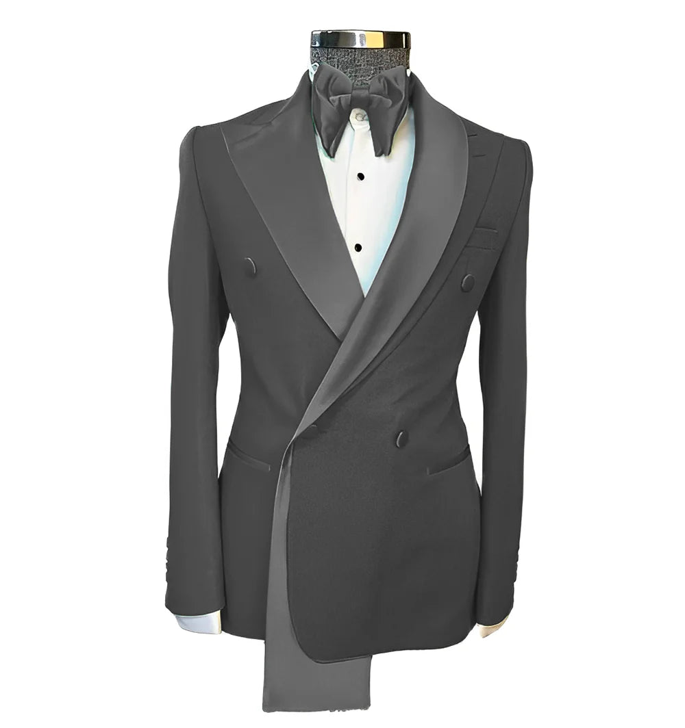 Men's Suits Single Jackets Wedding Groom Tuxedos Peak Lapel Design Blazer for Men Fashion Customization Clothing
