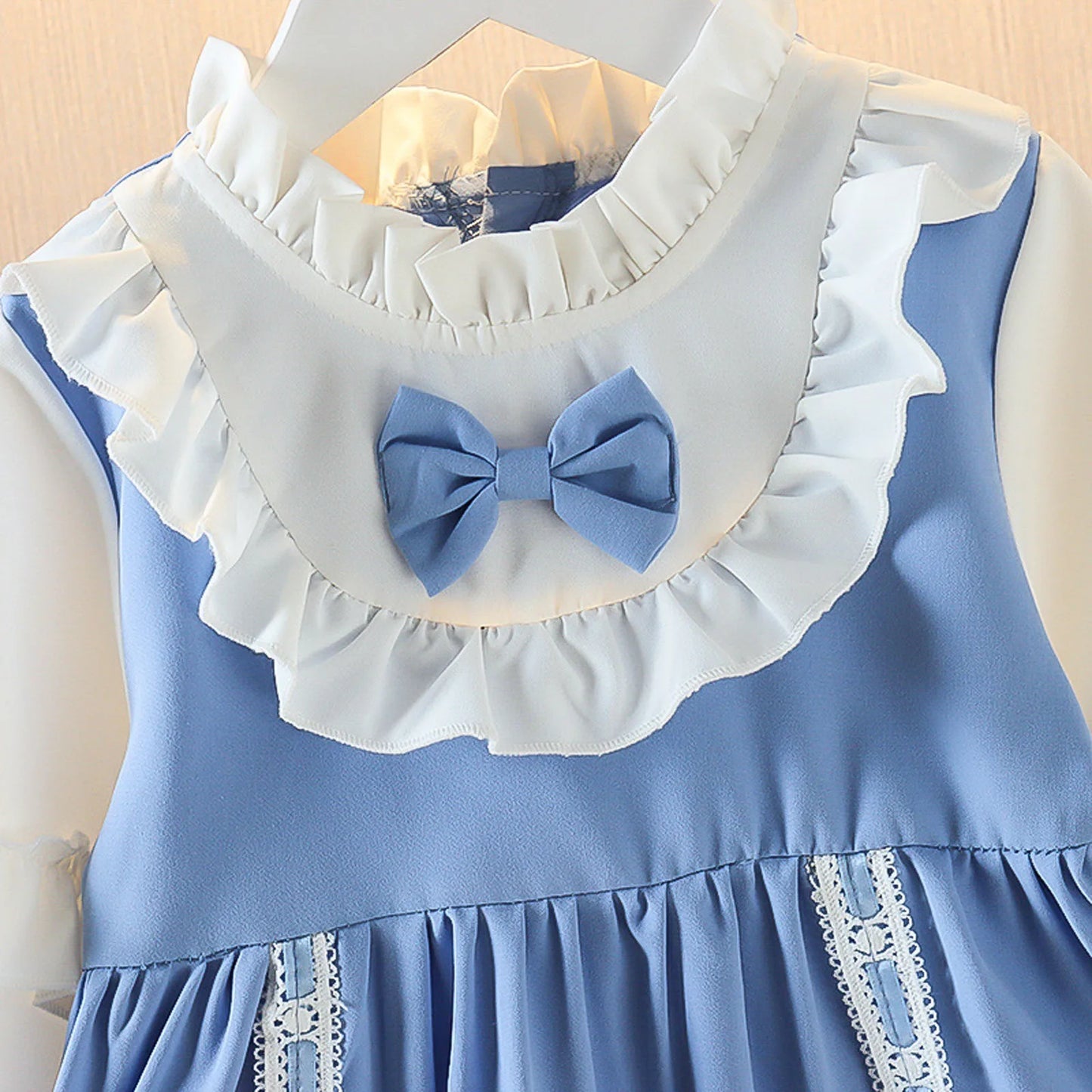 Baby Girl Dress For Newborns Long Sleeve 1 Year Birthday Princess Party Dresses Blue Infant Baby Clothing Toddler Girls Clothes