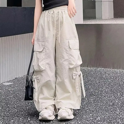 Girls Pants Children's Streetwear Casual Kids Clothes Spring Autumn Korean Fashion Large Size Sweatpants Girls Cargo Pants