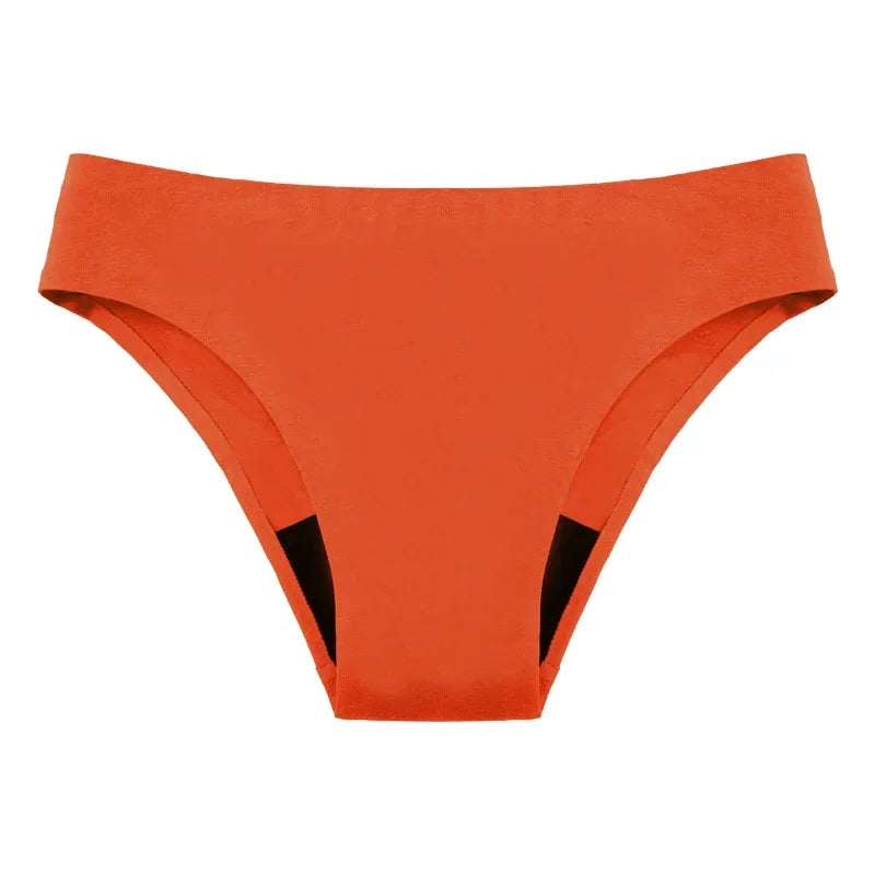 Teen Girls Seamless Swimwear 4 Layer Leakproof Bikini Fast Absorb Period Protection for Surf Beach Yoga Swimming