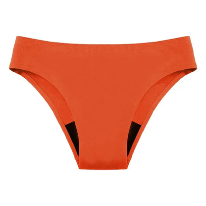 Teen Girls Seamless Swimwear 4 Layer Leakproof Bikini Fast Absorb Period Protection for Surf Beach Yoga Swimming