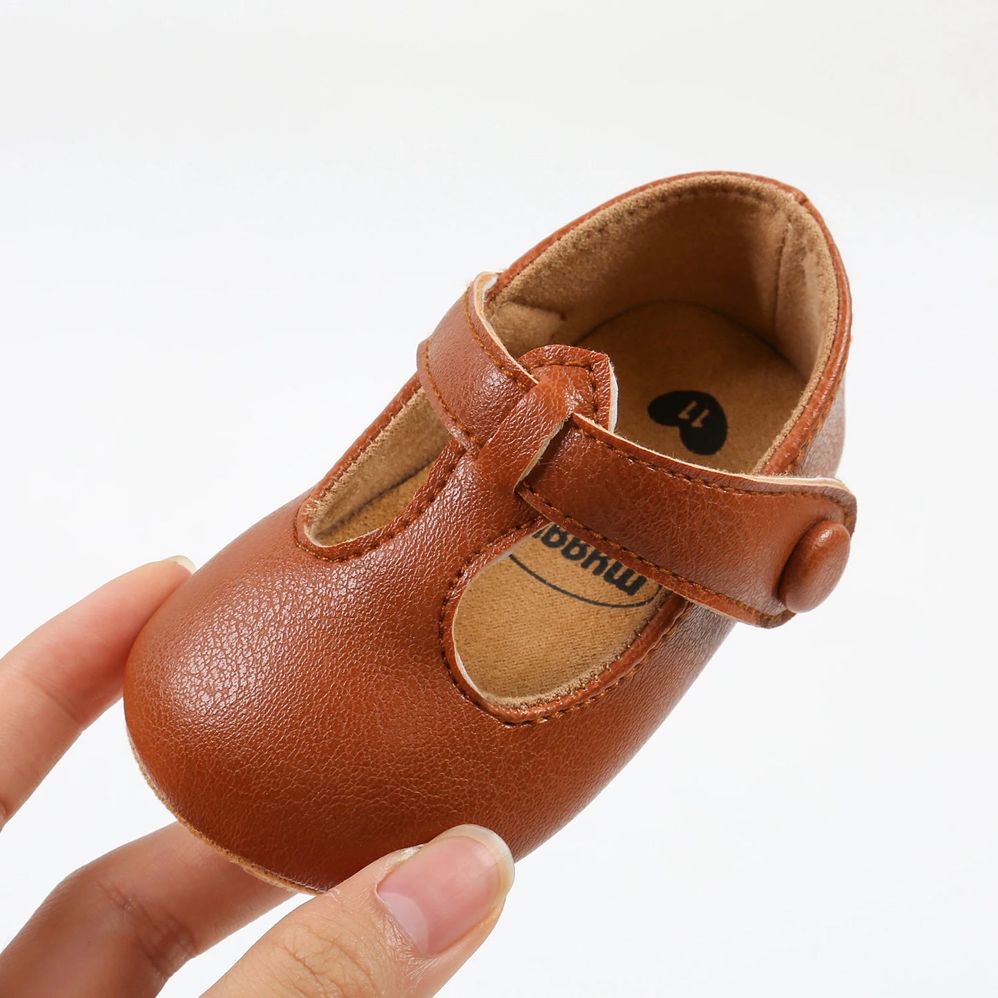 Baby Boys Girls Shoes Infant Leather Rubber Sole Anti-slip Toddler First Walkers Crib Shoes Newborn Girl Princess