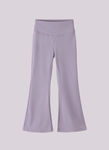 Girls Flared Pants High Waist Yoga Leggings Teenagers Stretch Elastic Waistband Kids Sportswear Trousers Autumn Spring