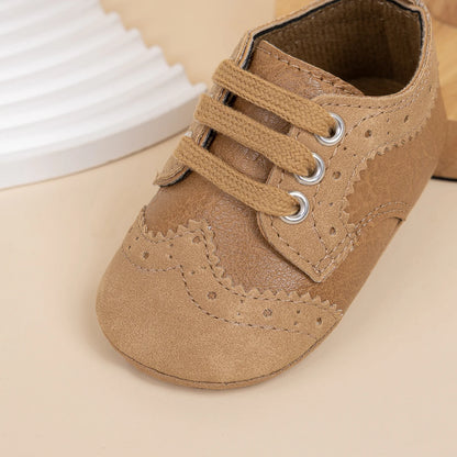 Baby Boys Girls Shoes Fashion T-strap Spring Autumn Retro Leather Casual Walking Shoes Rubber Soft Anti-slip Sole First Walkers